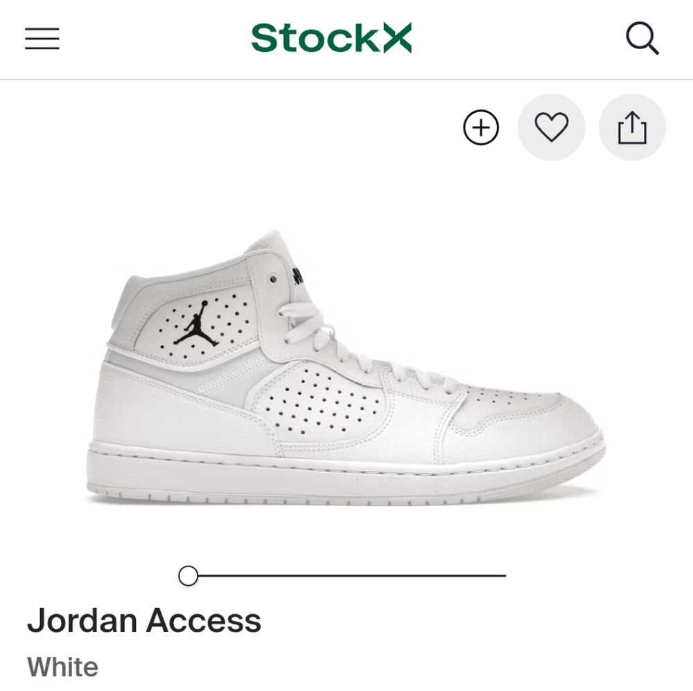 Jordan Access High-Top Pale Ivory/White